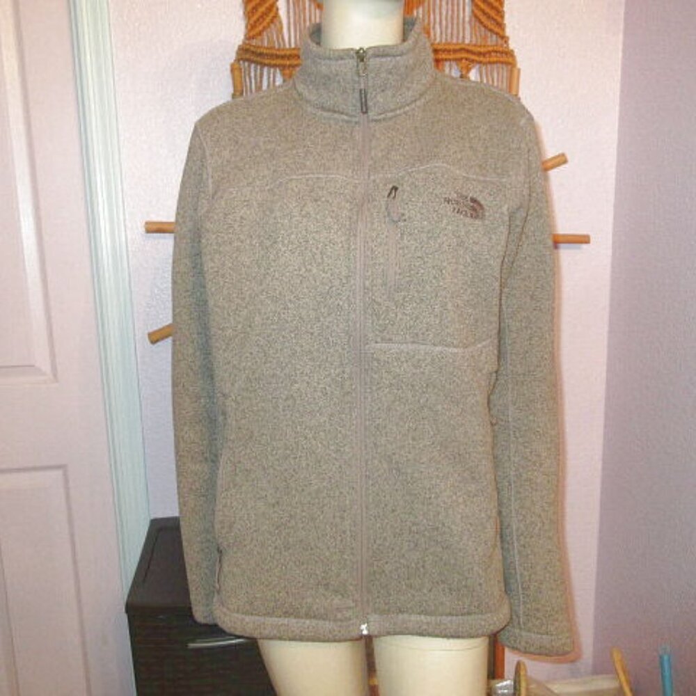 The North Face Sweater Fleece Jacket Mens Size L Pockets Full Zip Trail Gorpcore